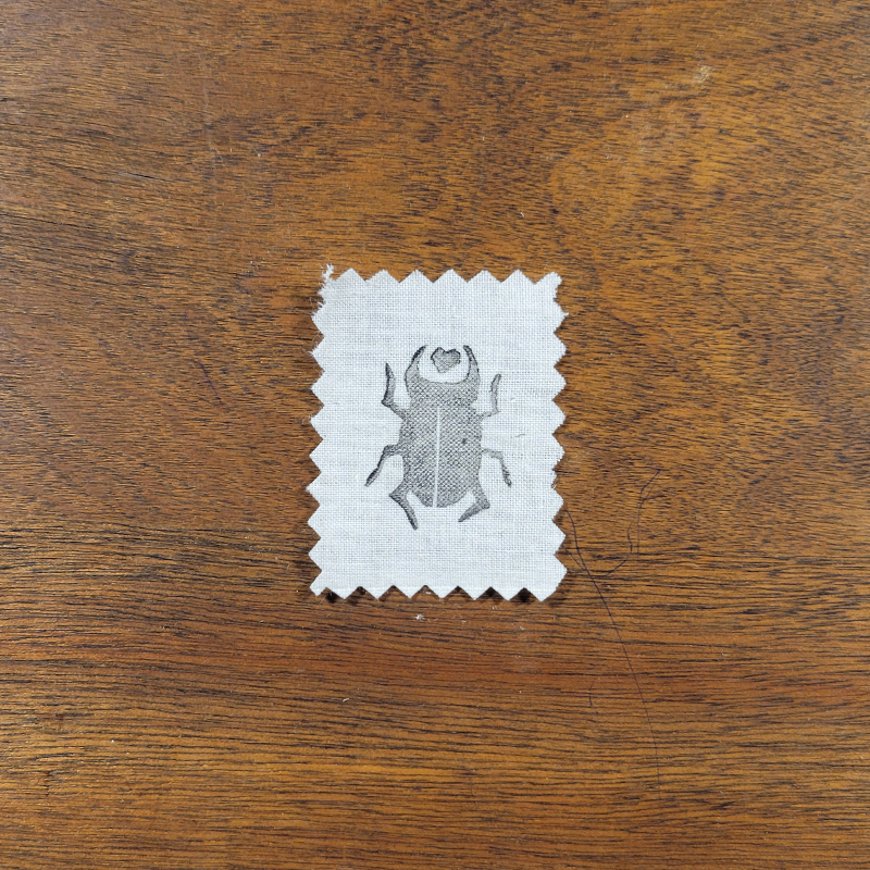 Beetle Linocut Patch