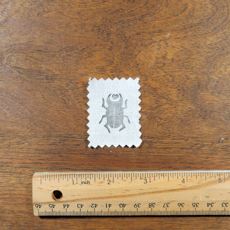 Beetle Linocut Patch