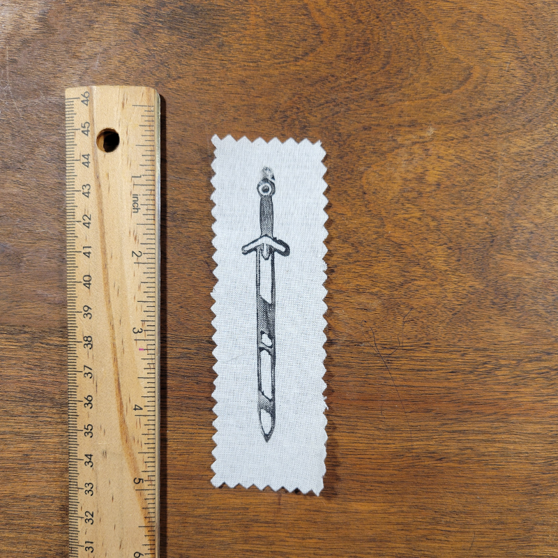 Claymore Linocut Patch