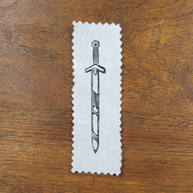 Claymore Linocut Patch