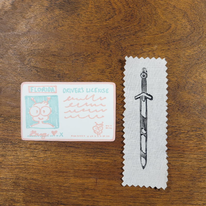 Claymore Linocut Patch