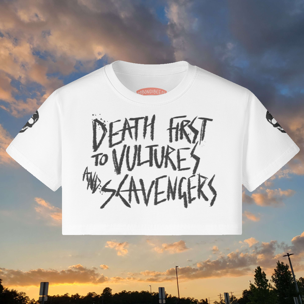 DEATH FIRST crop top