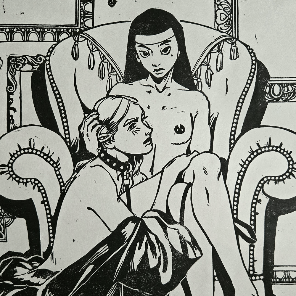 Fidelity Linocut Print