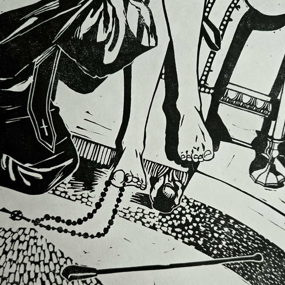 Fidelity Linocut Print