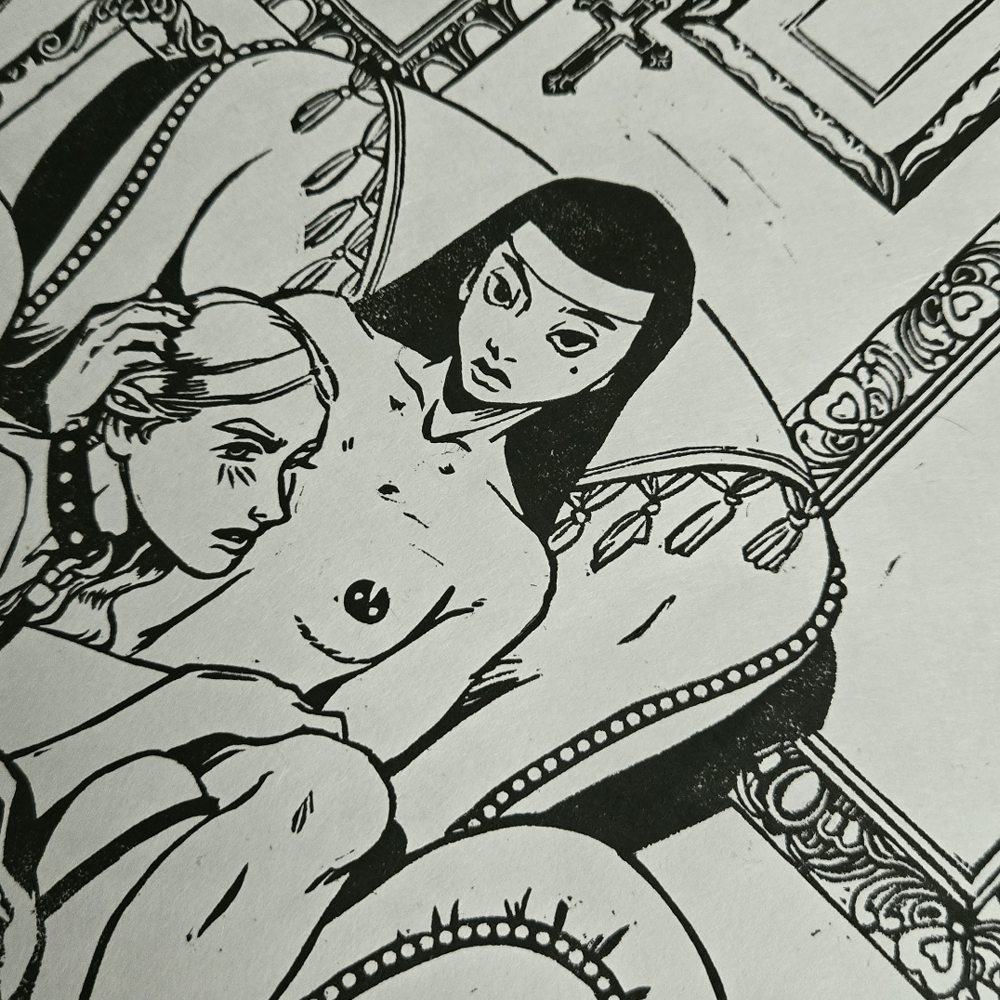 Fidelity Linocut Print