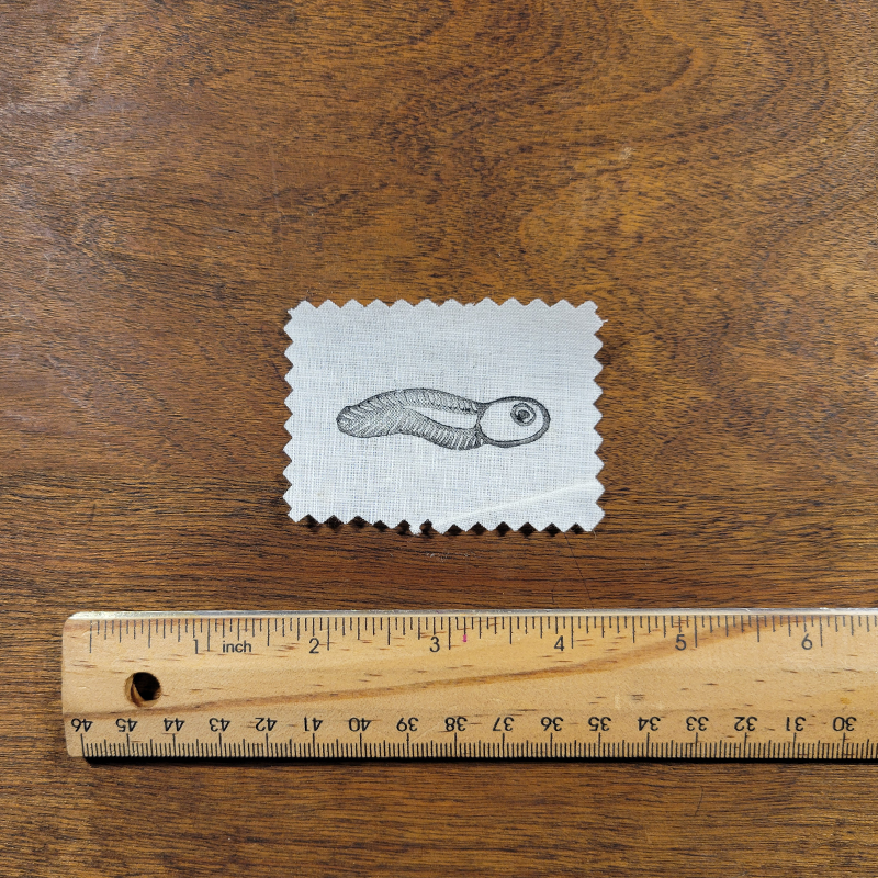 Tadpole Linocut Patch