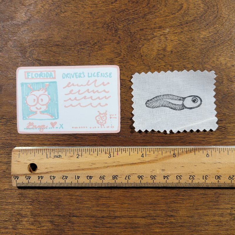 Tadpole Linocut Patch