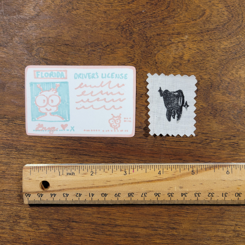 Tooth Linocut Patch