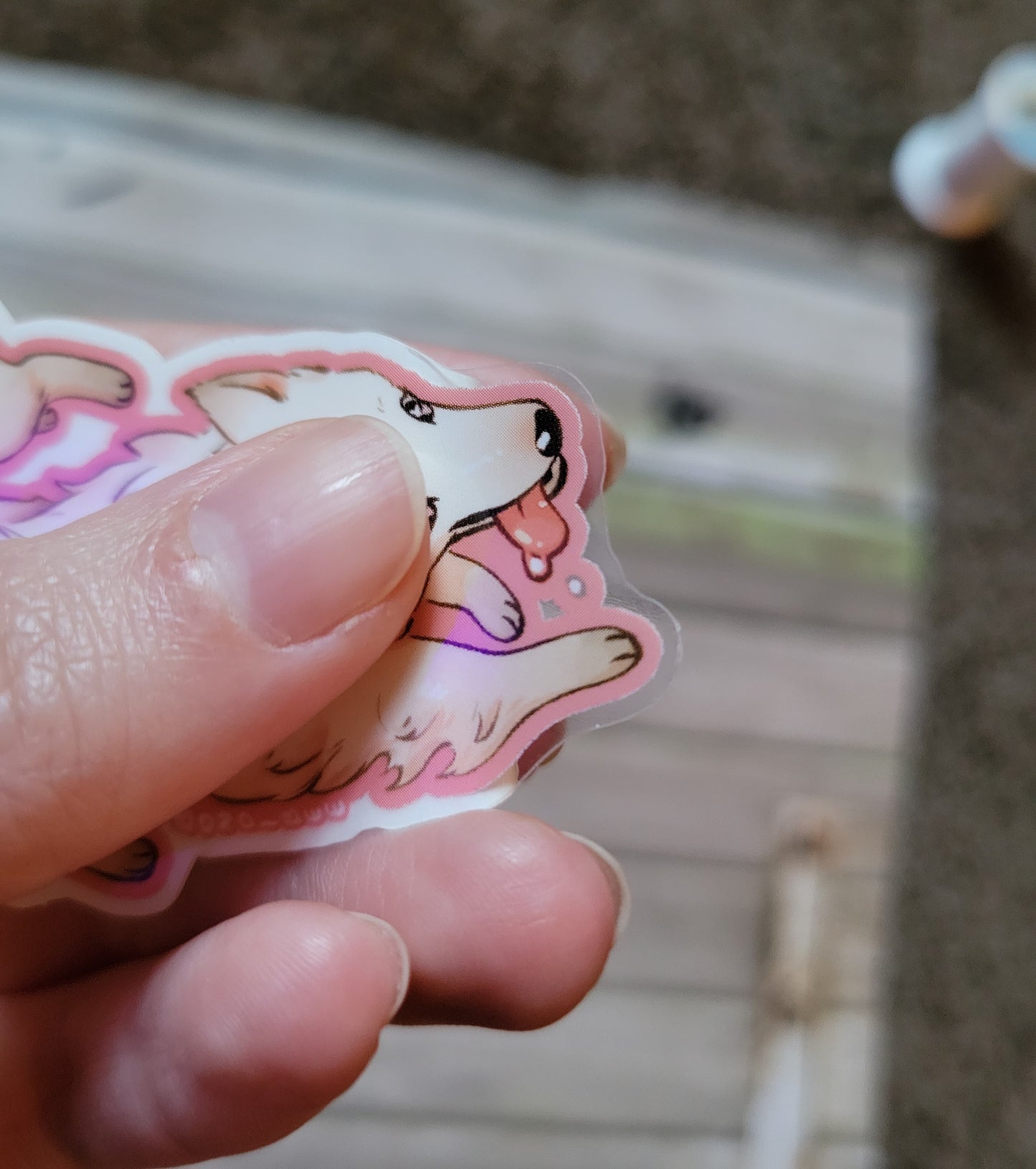 Noodle Clear Vinyl Sticker