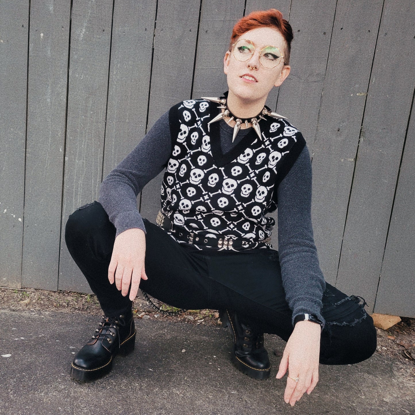 Skulls Sweater Vest