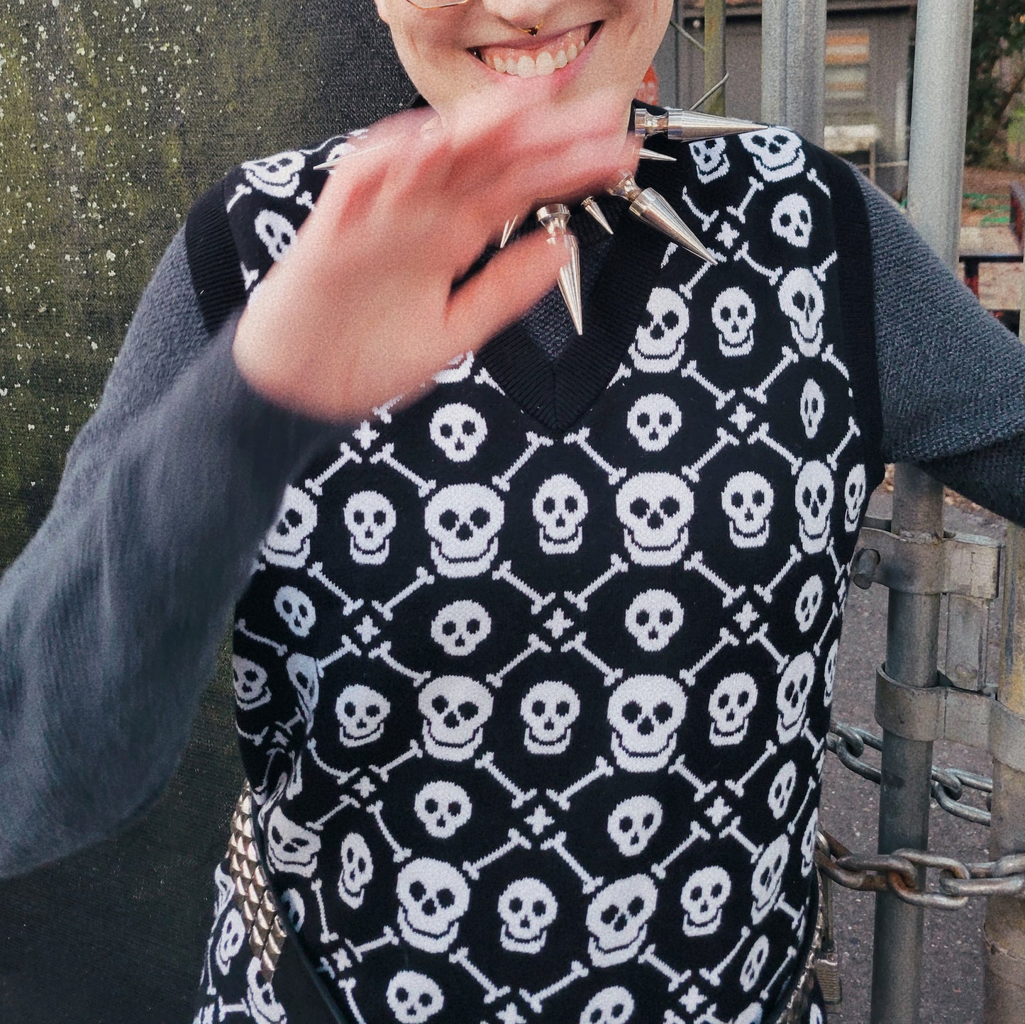 Skulls Sweater Vest