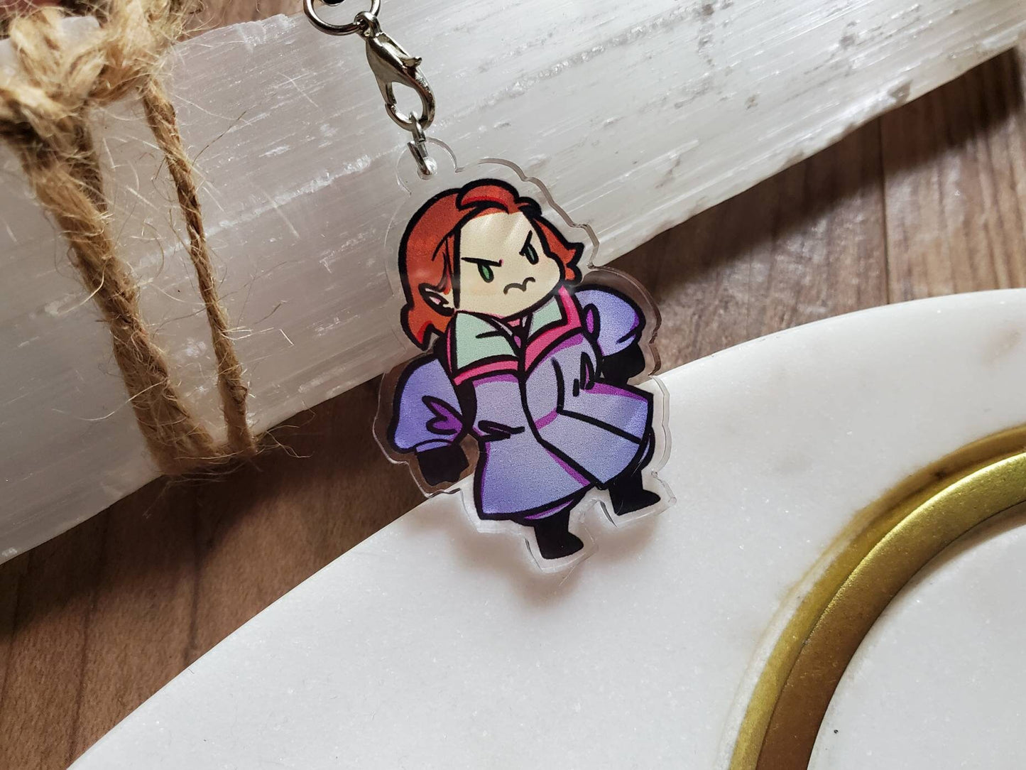 Charm of Scully in the windbreaker from the episode "Darkness Falls"
