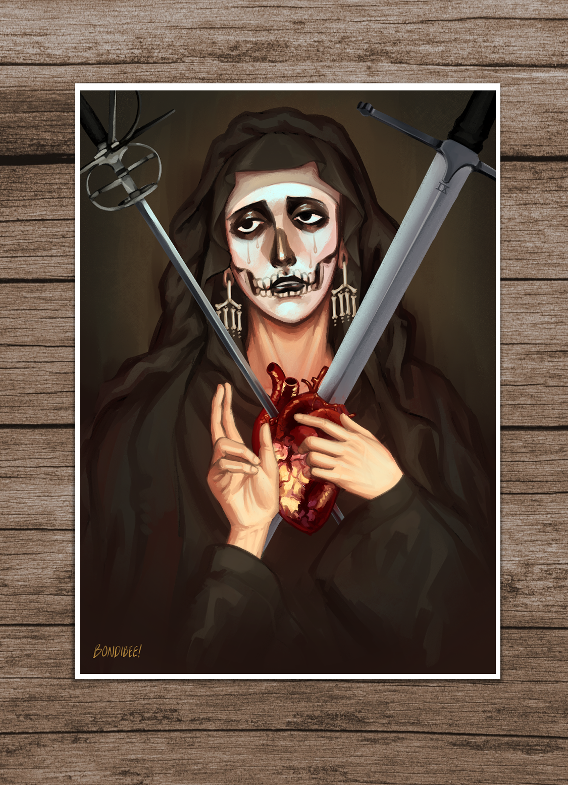 Harrow Lady of Sorrow mini print