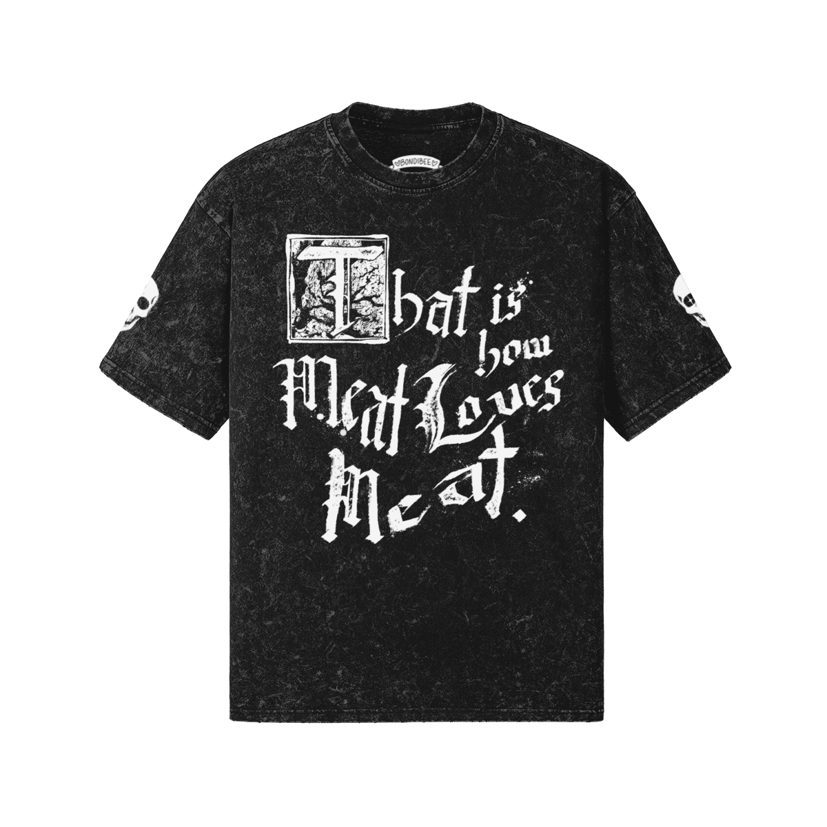 MEAT LOVES MEAT Snow Wash T-shirt