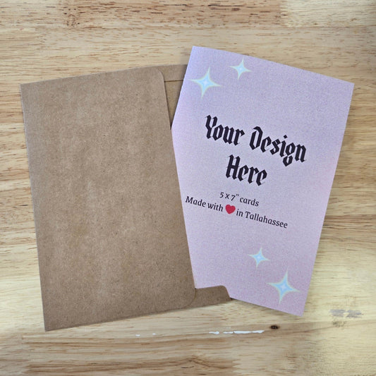 5x7 Folded Greeting Cards