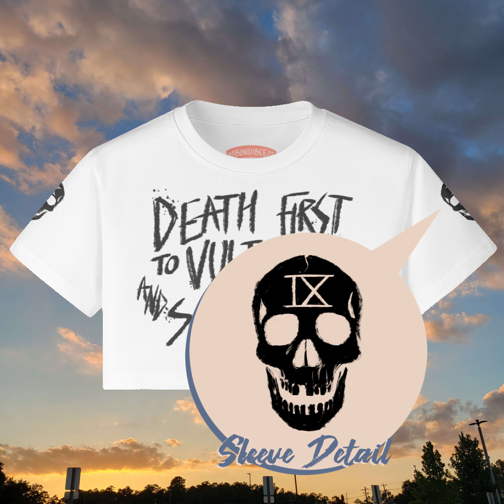 DEATH FIRST crop top