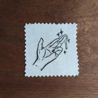 Hand Linocut Patch