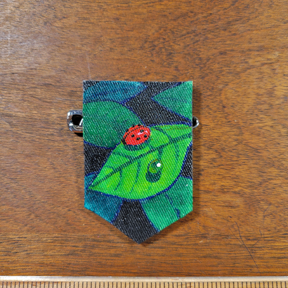 Ladybug Canvas Badge