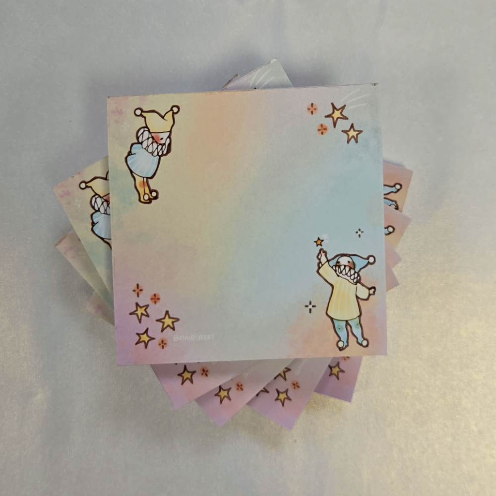Dream Circus square memo pad
