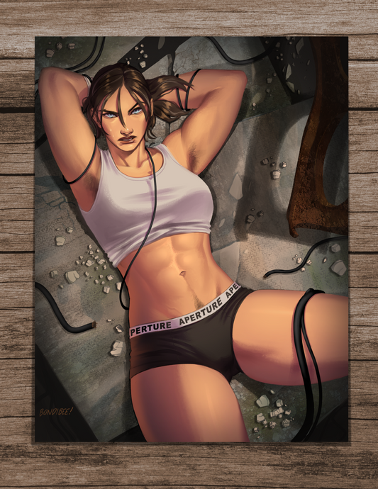 Chell Pinup print