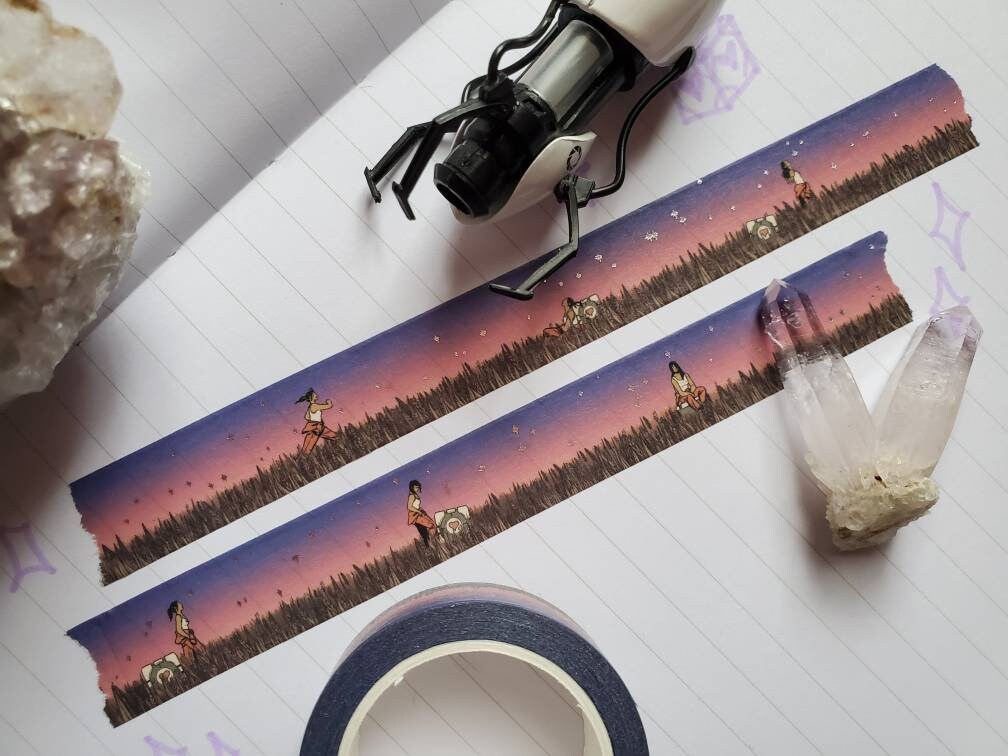 Silver foil Chell washi tape