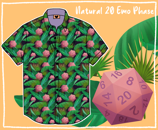 Natural 20 Emo Phase Dad Shirt
